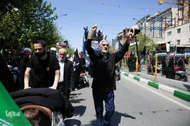 رژه کالسکه‌‌سواران مشهد در اربعین رهبر شهید