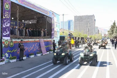 رژه باشکوه ارتش در ارومیه با حضور مسئولان ارشد و مردم ولایت‌مدار‎