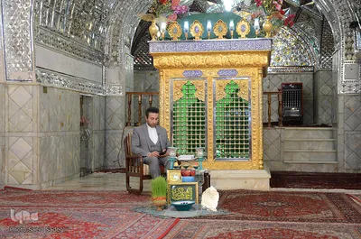 مراسم تحویل سال نو در آستان مقدس امامزاده سید حمزه(ع)‎ - تبریز
