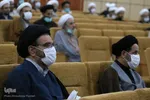 نشست حجت‌الاسلام والمسلمین سید عبدالفتاح نواب، نماینده ولی فقیه در امور حج و زیارت با روحانیون کاروان های حج و زیارت استان فارس