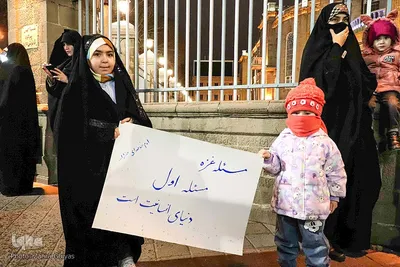 اجتماع مردم تبریز در محکومیت جنایات رژیم صهیونسیتی‎