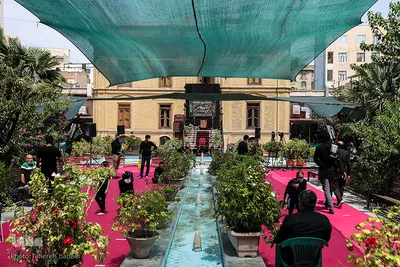 مراسم ظهر تاسوعا در خانه مداحان