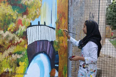جشنواره نقاشی دیواری «آوای پاییز» در شیراز