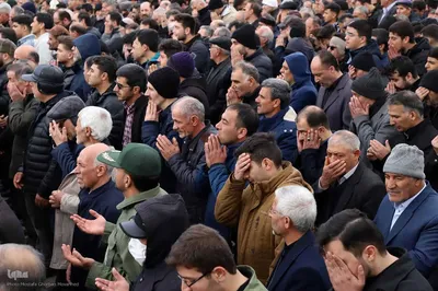 مراسم تشییع و تدفین شهید "احسان غمی تازه کندی" اولین شهید اهری جنگ رمضان در اهر