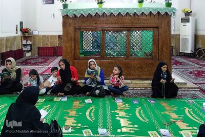 سفره صلوات در بقعه امامزاده بی بی خدیجه(س) شیراز‎‎