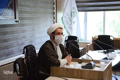 نشست خبری حجت الاسلام مظفر رجب زاده رییس امور قرآنی سازمان تبلیغات اسلامی استان آذربایجان شرقی
