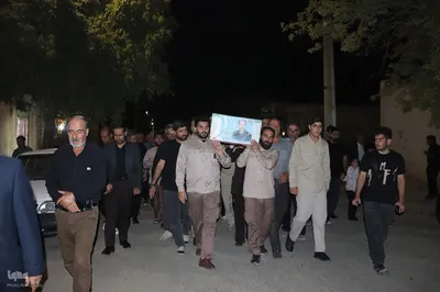 وداع با پیکر جانباز شهید منوچهر بخشنده‎