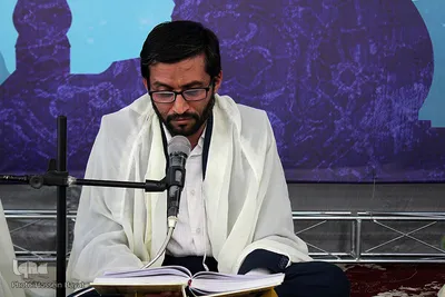 مراسم جزء خوانی قرآن کریم در آستان مقدس امامزادگان باقریه بیرجند