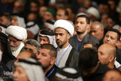 دیدار جمعی از موکب‌داران عراقی با رهبر انقلاب