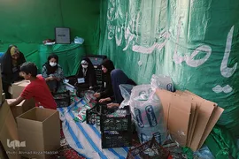 آغاز بسته‌بندی لباس همایش عظیم شیرخوارگان حسینی در استان فارس‎‎‎‎