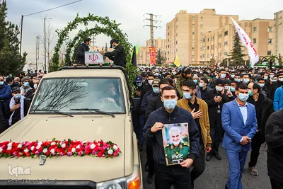 تشییع پیکر شهدای گمنام در دانشگاه آزاد تهران شمال