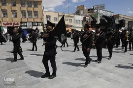 عزاداری خادمان حضرت معصومه در روز شهادت امام جواد(ع)