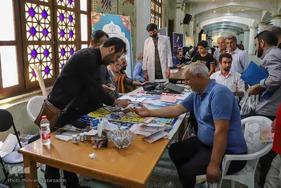 استقرار میز خدمت دستگاه‎های دولتی در مصلی امام خمینی (ره) تبریز‎