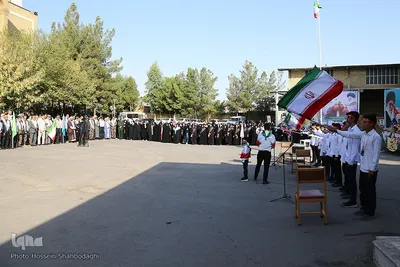 صبحگاه اقتدار معلمان و دانش‌آموزان بسیجی استان قم