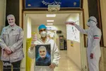 استقبال مدافعان سلامت از پویش «به نیت حاج قاسم»‎‎