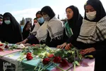وداع با شهید گمنام در مدرسه دخترانه امام حسین(ع)