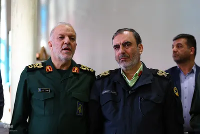 مراسم چهلم شهدای حوادث دی‌ماه در گلستان شهدای اصفهان