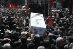 تشییع پیکر سپهبد شهید علی شادمانی در همدان‎