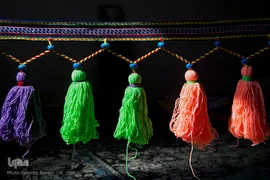 یکی از صنایع‌دستی تزیینی، کاربردی زنان بختیاری شیردنگ بافی است. شیردنگ بافی جنبه‌ خودمصرفی دارد. 
مواد اولیه عمده در تولید و بافت شیردنگ، انواع پشم‌های بهاره است که زنان عشایر با ظرافت خاصی توسط پیلی به‌ صورت رشته‌ نازکی می‌ریسند و پس ‌از آن به روش رنگرزی گیاهی(سنتی) به رنگ‌های شاد و با طراوت رنگ‌آمیزی کرده و بر اساس طرح های ذهنی شروع به بافت می‌کنند.