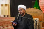 قرائت خطبه فدکیه و عرض تسلیت هیات مذهبی به حضرت شاهچراغ (ع)