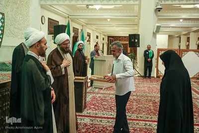 مراسم جشن ولادت امام هادی(ع) در حرم حضرت احمدبن موسی(ع)