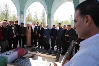 تشییع پیکر شهید گمنام در دانشگاه لرستان