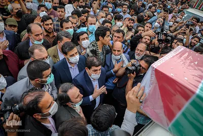 مراسم وداع با پیکر شهید صیاد خدایی