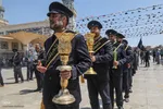 دسته عزا خادمان حرم مطهر بانوی کرامت در رثای امام جواد(ع)//////قم///
