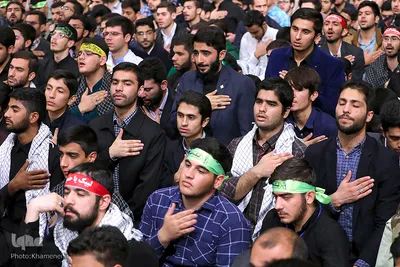 دیدار دانش‌آموزان و دانشجویان با رهبر انقلاب