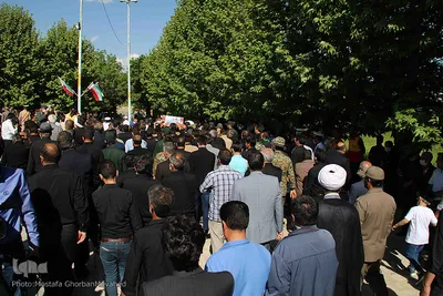 تشییع و خاکسپاری شهید «عادل قاسم‌زاده» در شهرستان اهر