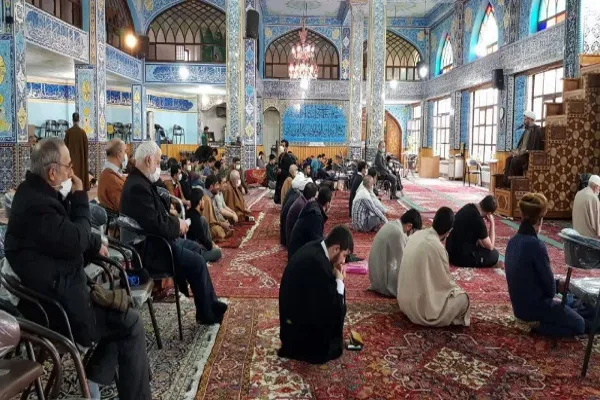 مراسم معنوی اعتکاف در مسجد جامع اردبیل 
