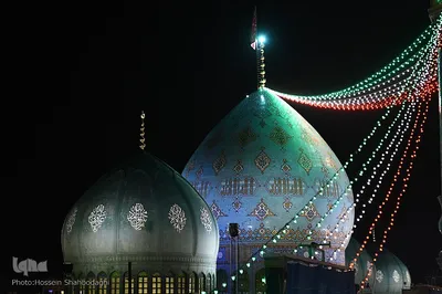 مسجد مقدس جمکران در شب نیمه شعبان