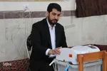حضور پرشور مردم ملایر در پای صندوق های رأی‎