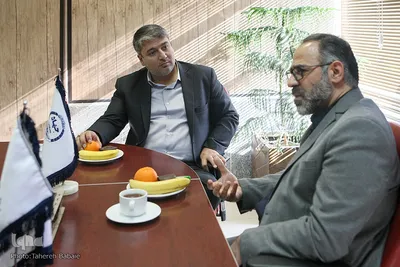 ملاقات غلامرضا یاوند عباسی مشاور وزیر کشور و حمیدصابر فرزام مدیرعامل خبرگزاری ایکنا