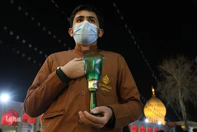 مراسم لاله گردانی شام شهادت حضرت احمد بن موسی الکاظم (ع)