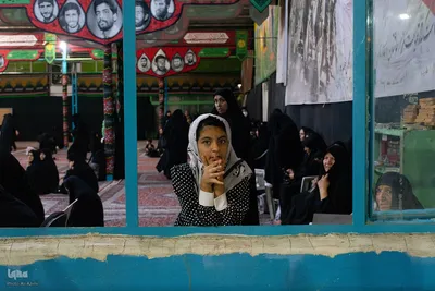 عزاداری شب هشتم محرم در گلستان شهدای اصفهان