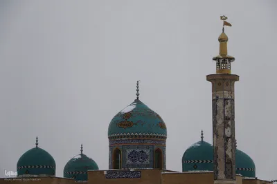 بارش برف در شهر تاریخی ایزدخواست فارس