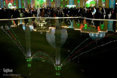 مسجد مقدس جمکران در شب نیمه شعبان