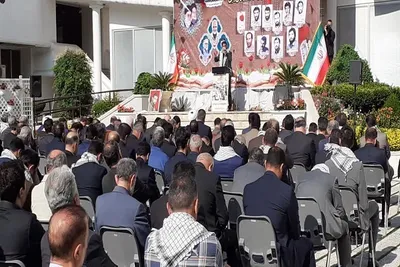 اولین سالگرد خاکسپاری شهید خوشنام و 9 شهید استانداری مازندران