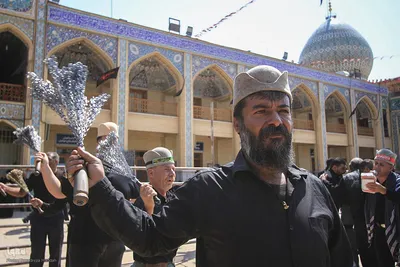 عزاداری هیئت عشایر قشقایی در حرم شاهچراغ(ع)