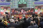 خروش مردم لاهرود در سوگ امام شهید