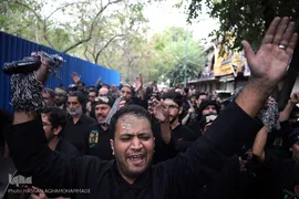مراسم عزاداری تاسوعای حسینی در بازار تهران