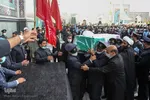 تشییع پیکر شهید حجت الاسلام محمد اصلانی در حرم مطهر رضوی
