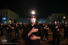 مراسم عزاداری شب چهارم محرم در هیئت میثاق با شهدا در دانشگاه افسری امام علی(ع) تهران