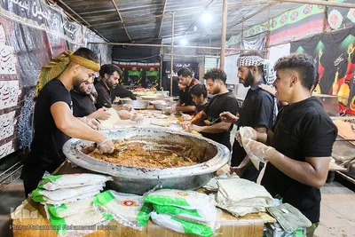 خدمات رسانی موکب‌های حسینی در مرز شلمچه