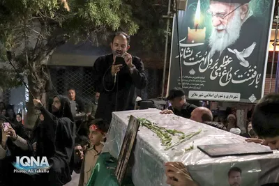 وداع ملایری‌ها با شهید علیرضا فتحی