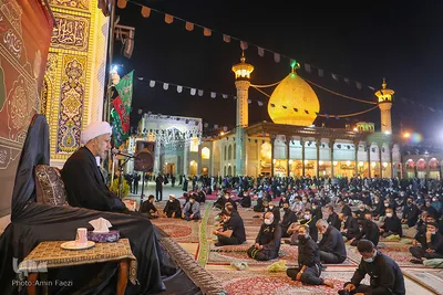 عزاداری شب عاشورای حسینی در حرم مطهر شاهچراغ(ع)