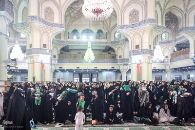 مراسم شیرخوارگان حسینی در حرم عبدالعظیم حسنی