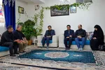 دیدار رئیس جهاددانشگاهی فارس با خانواده شهید حادثه حرم شاهچراغ(ع)