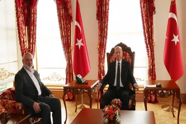 دیدار اسماعیل هنیه و اردوغان در استانبول
